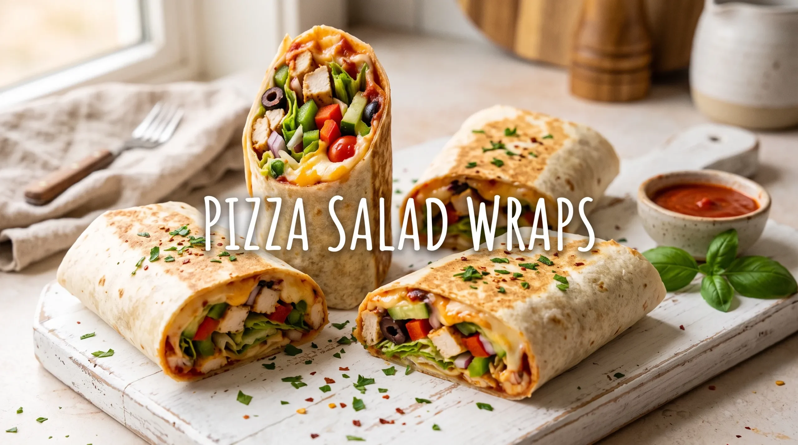 pizza-salad-wraps-recipe