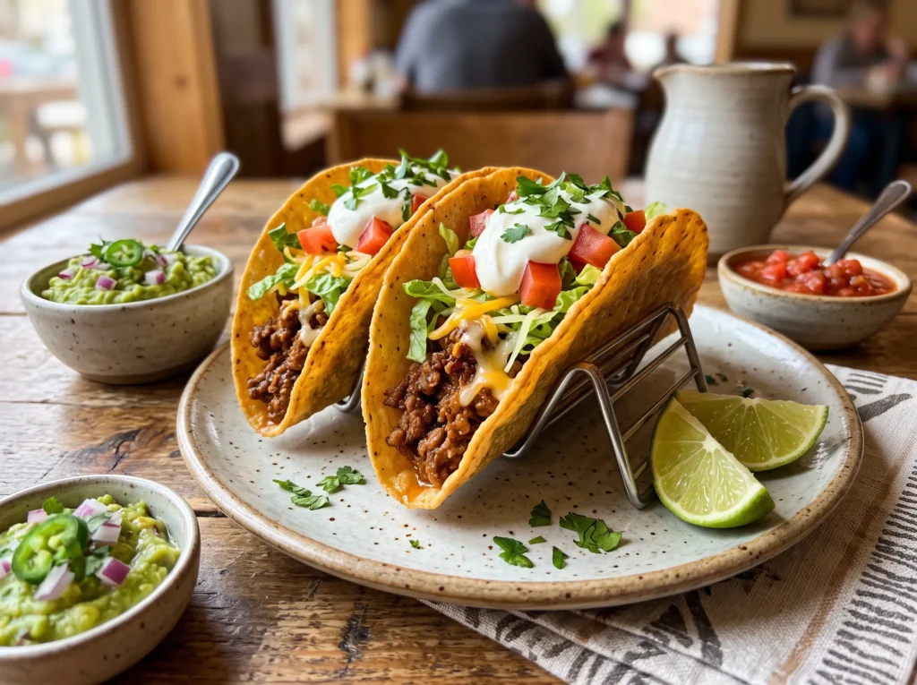 Crispy Chipotle Beef Tacos 3 crispy-chipotle-beef-tacos-serving