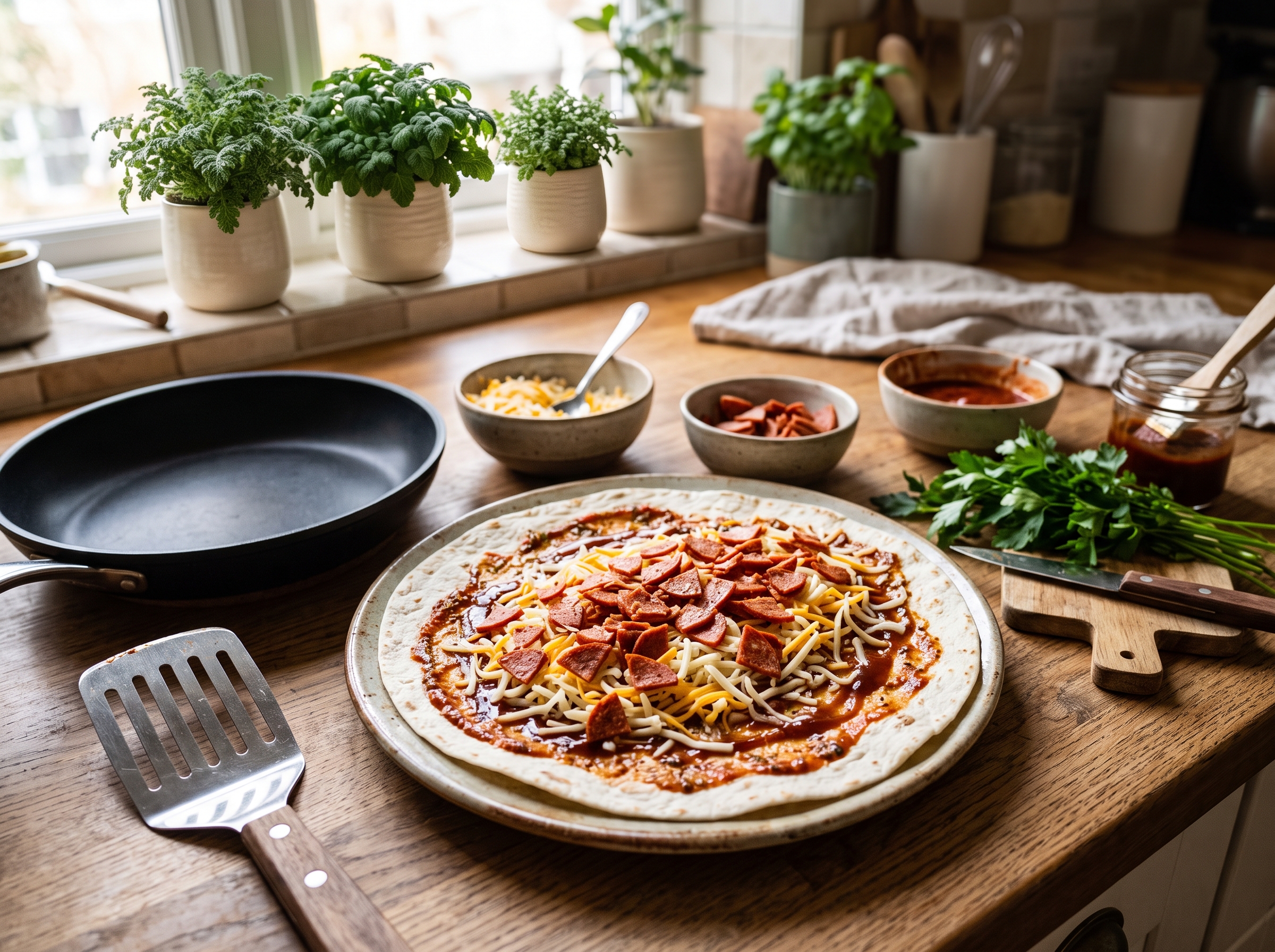 Pepperoni Pizza Quesadilla Recipe | Crispy & Cheesy 2 how-to-make-pepperoni-pizza-quesadilla