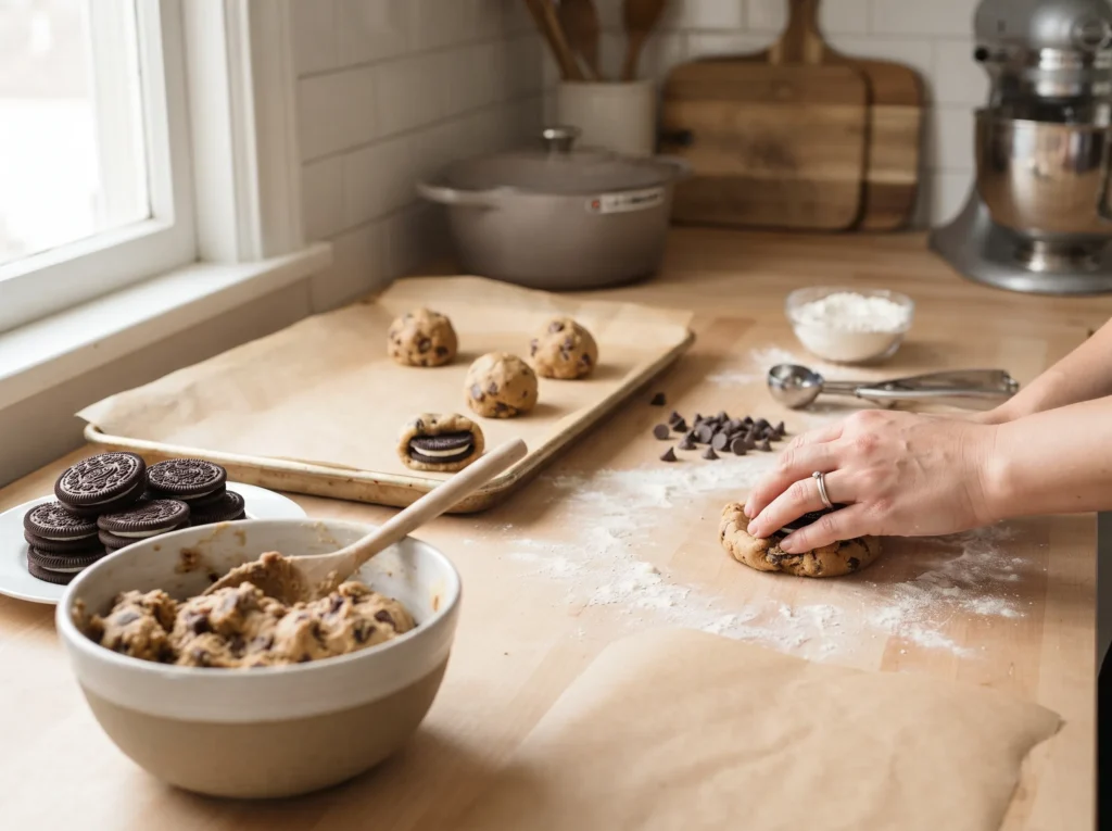 how-to-make-oreo-stuffed-cookies