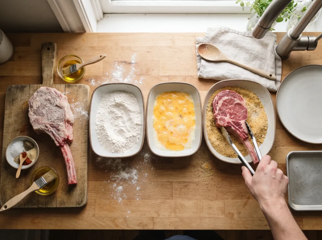 Crispy Halal Tomahawk Schnitzel 2 how-to-make-tomahawk-schnitzel