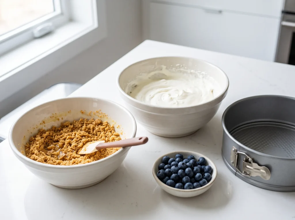 No-Bake Blueberry Cheesecake Cake 2 how-to-make-no-bake-blueberry-cheesecake-cake