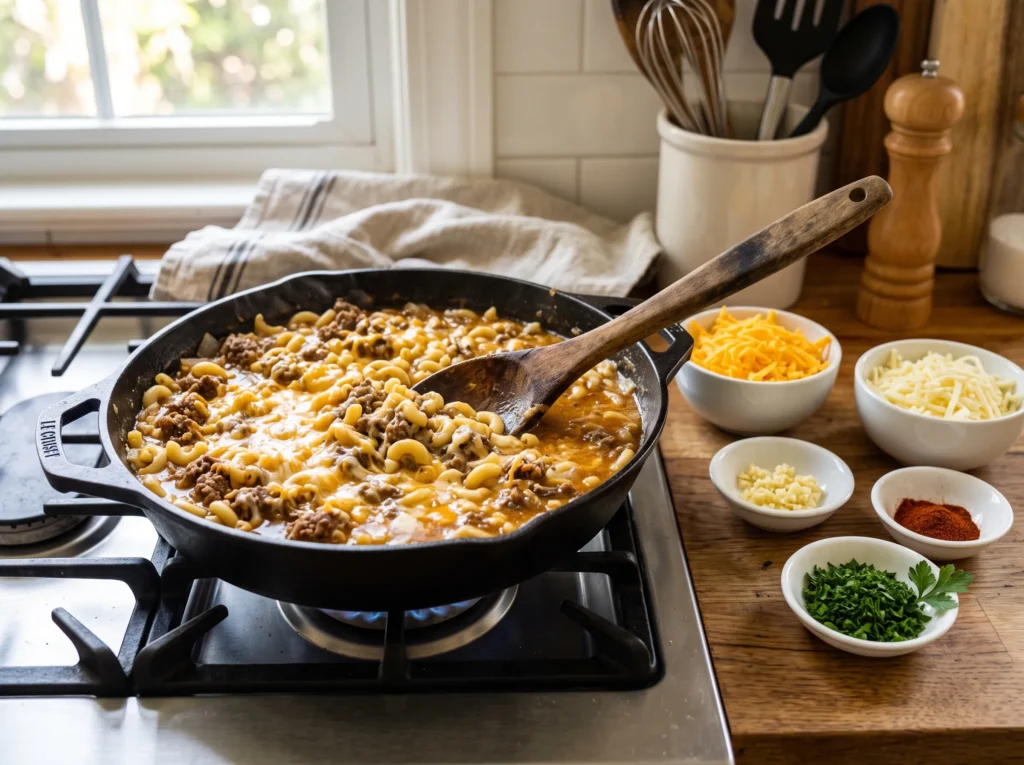Cheeseburger Macaroni 2 how-to-make-cheeseburger-macaroni