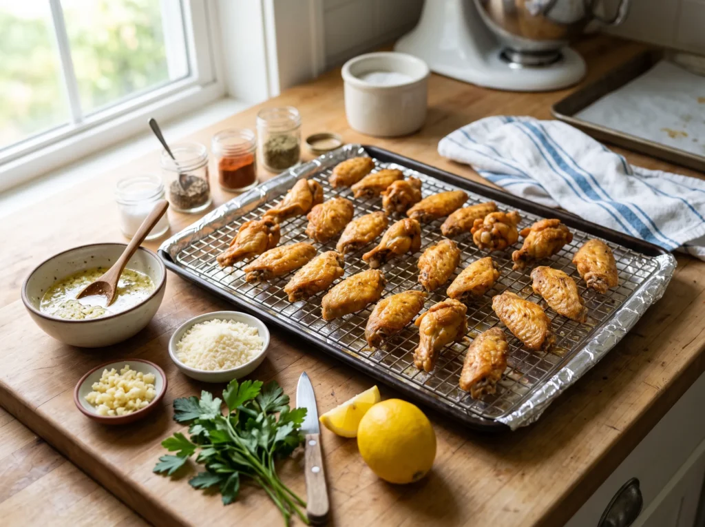Garlic Parmesan Wings 2 how-to-make-garlic-parmesan-wings