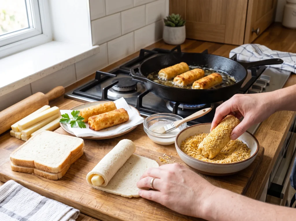Crispy Cheese Bread Rolls 2 how-to-make-crispy-cheese-bread-rolls