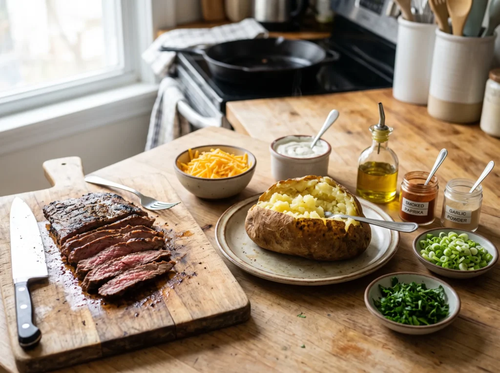 Grilled Steak Loaded Baked Potatoes 2 how-to-make-steak-loaded-baked-potatoes
