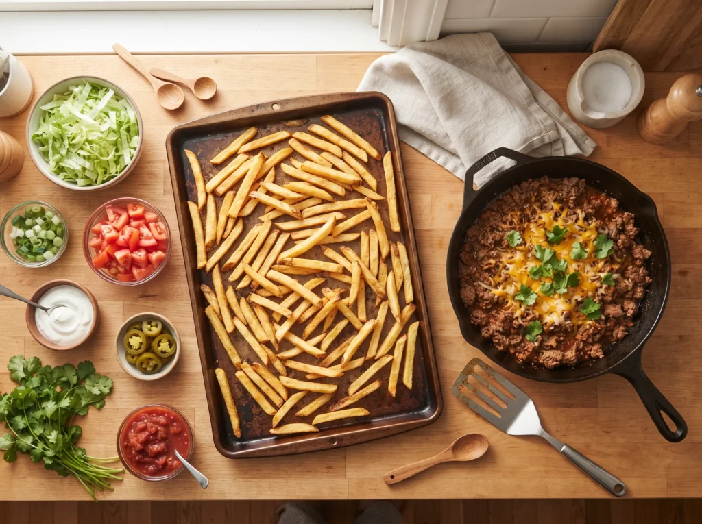 how-to-make-loaded-taco-fries