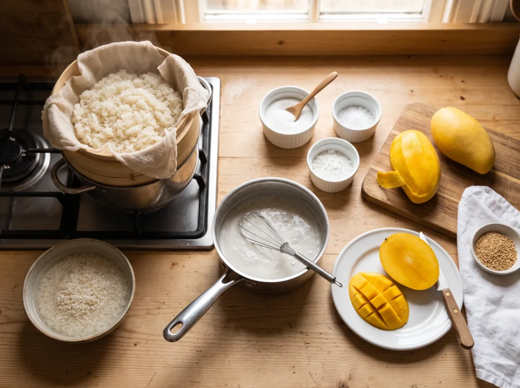 how-to-make-mango-sticky-rice