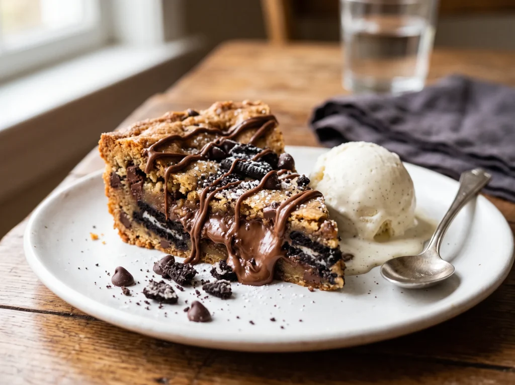 Nutella Oreo Cookie Pie 3 nutella-oreo-cookie-pie-with-vanilla-ice-cream
