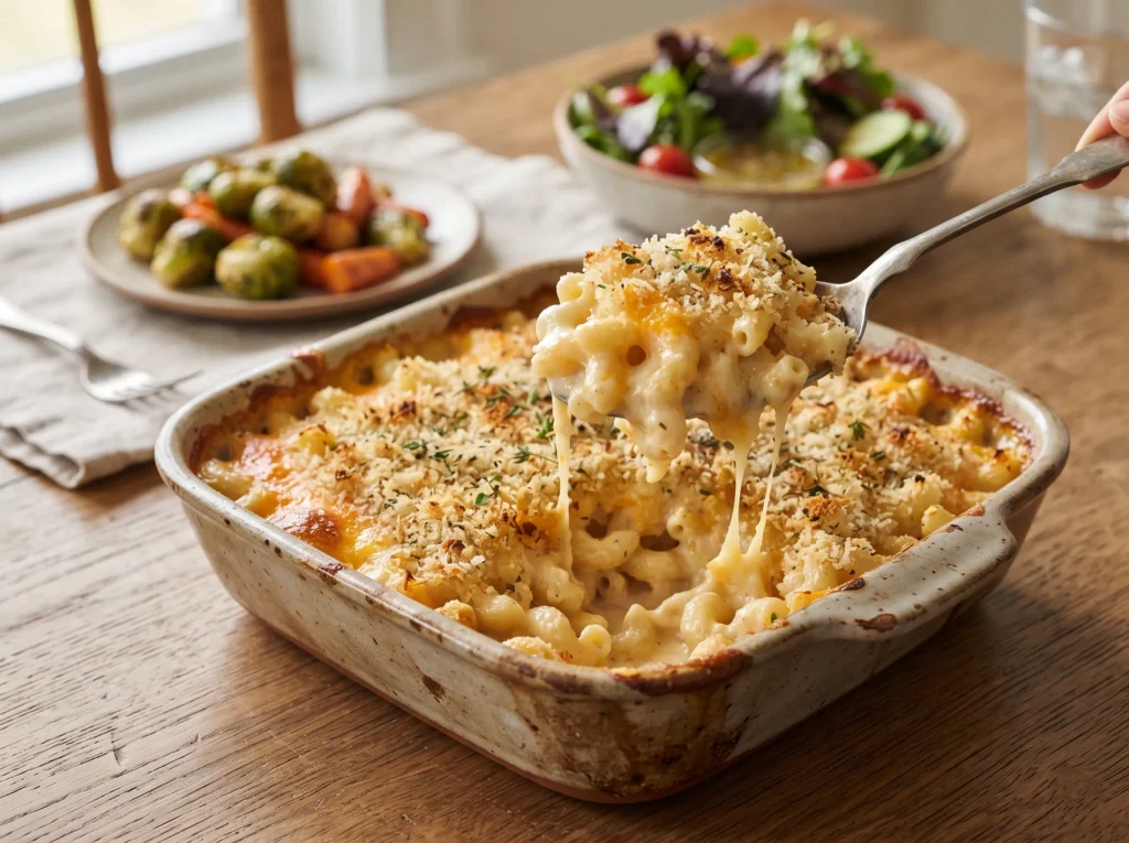 Creamy Baked Mac & Cheese ✨ 3 creamy-baked-mac-and-cheese-serving