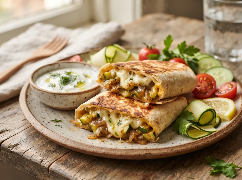 Zucchini Cheese Wrap 3 zucchini-cheese-wrap-with-dipping-sauce