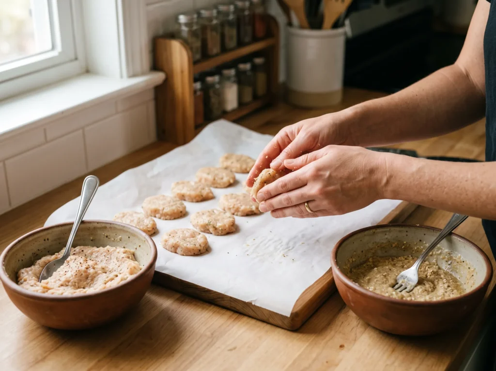 Homemade Copycat McDonald's Chicken McNuggets 2 how-to-shape-homemade-chicken-mcnuggets