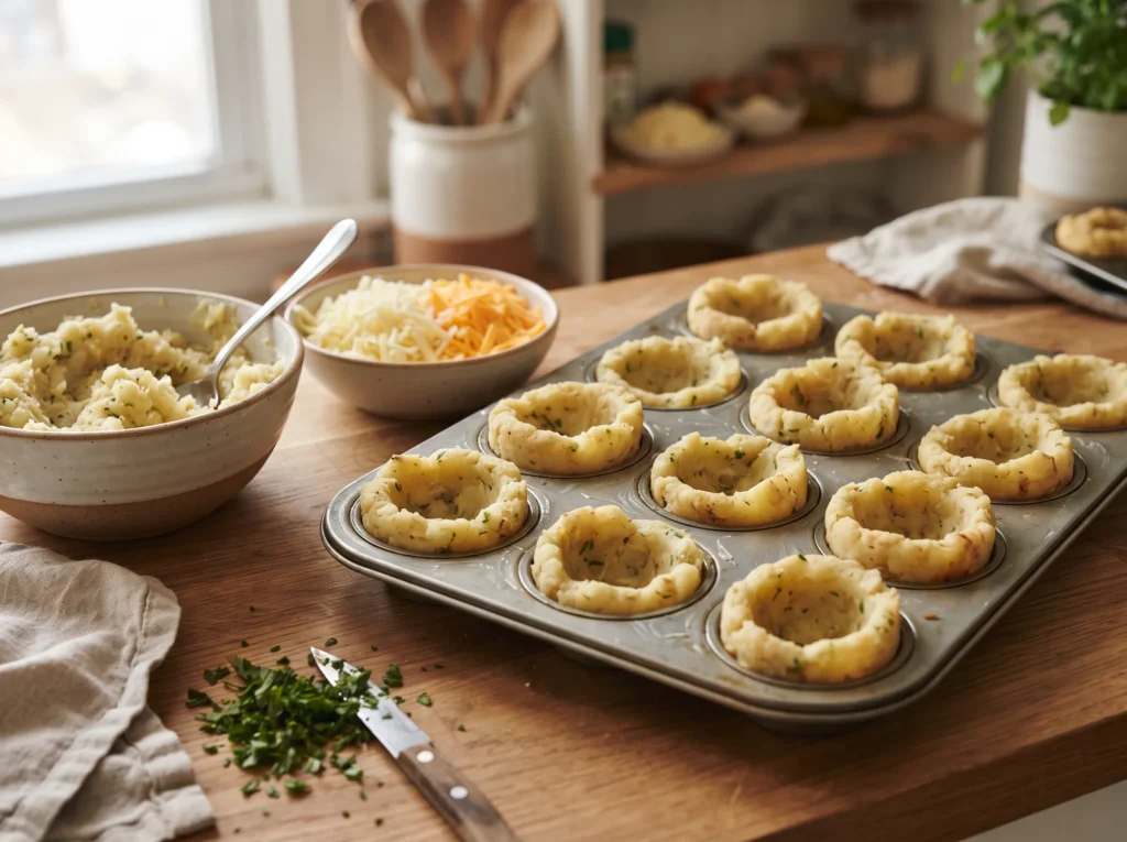 how-to-shape-cheesy-stuffed-potato-cups