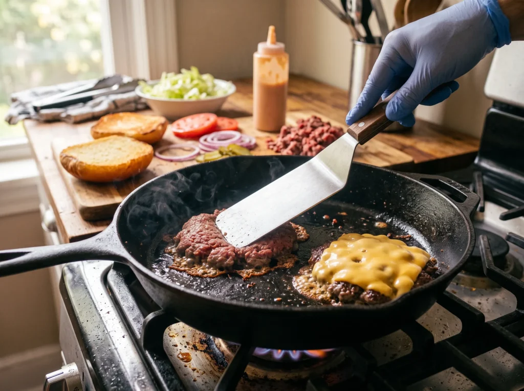 Ultimate Homemade Smash Cheeseburger with Secret Sauce 2 how-to-make-homemade-smash-cheeseburger