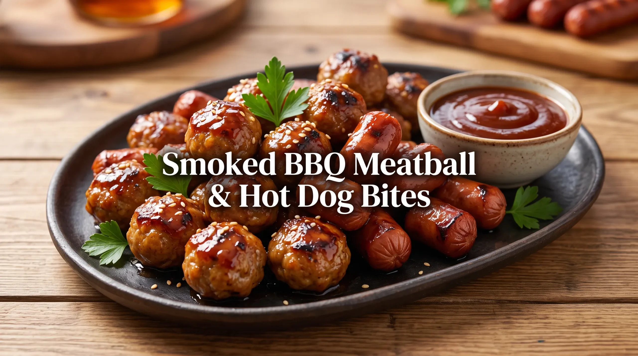 smoked-bbq-meatball-hot-dog-bites-recipe