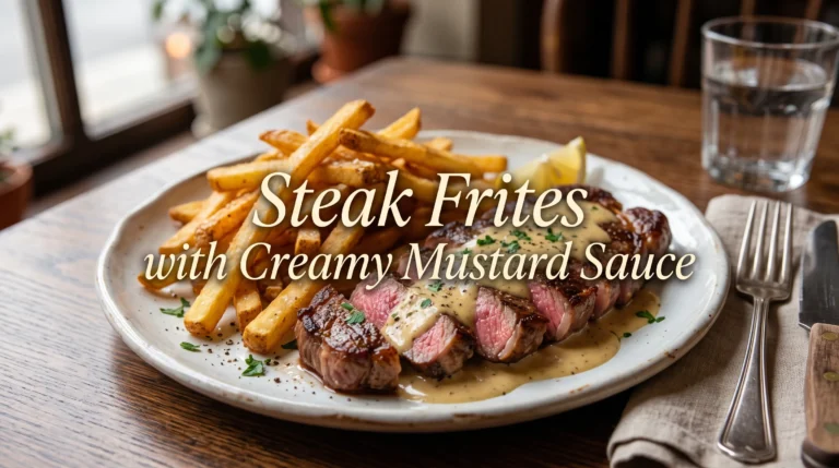steak-frites-creamy-mustard-sauce