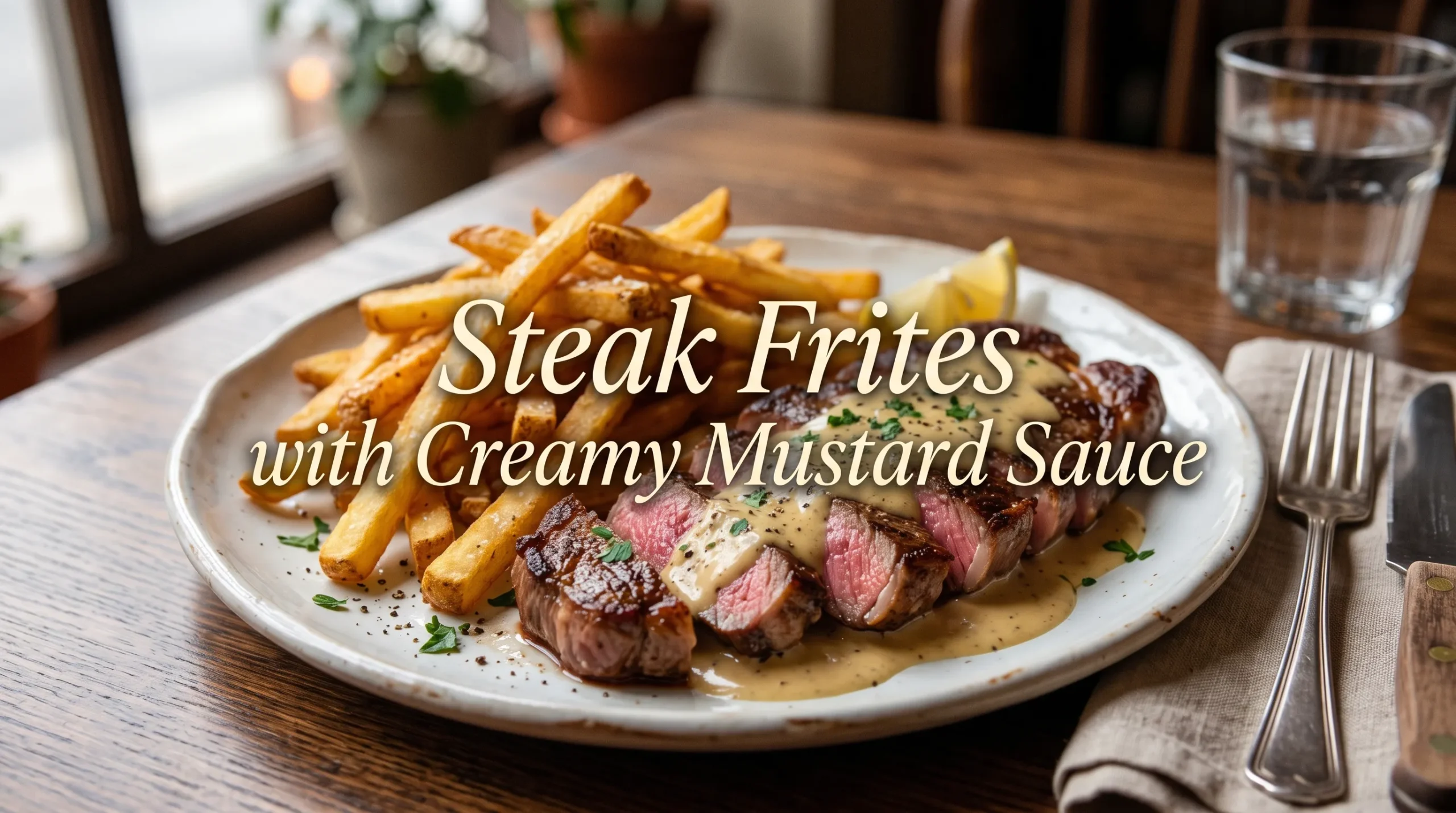 steak-frites-creamy-mustard-sauce