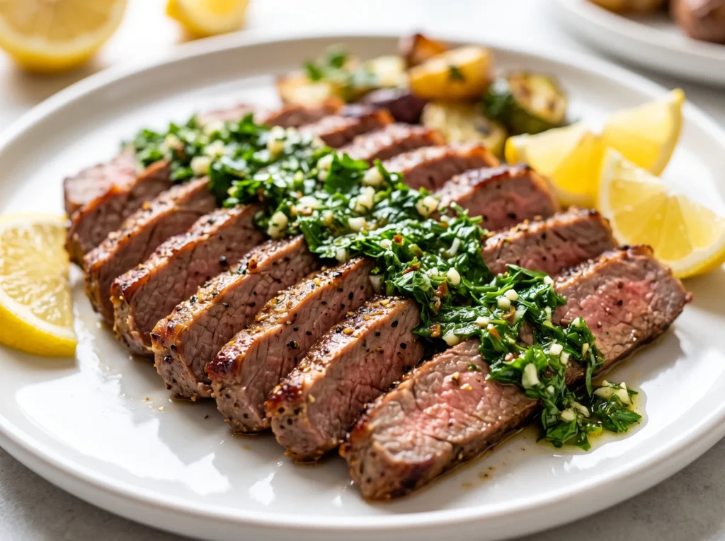 Air Fryer Chimichurri Steak 2 air-fryer-chimichurri-steak-with-chimichurri