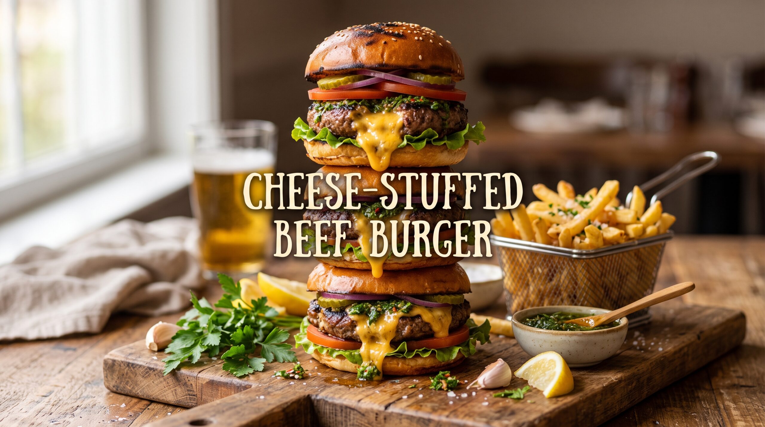 chimichurri-cheese-stuffed-burger