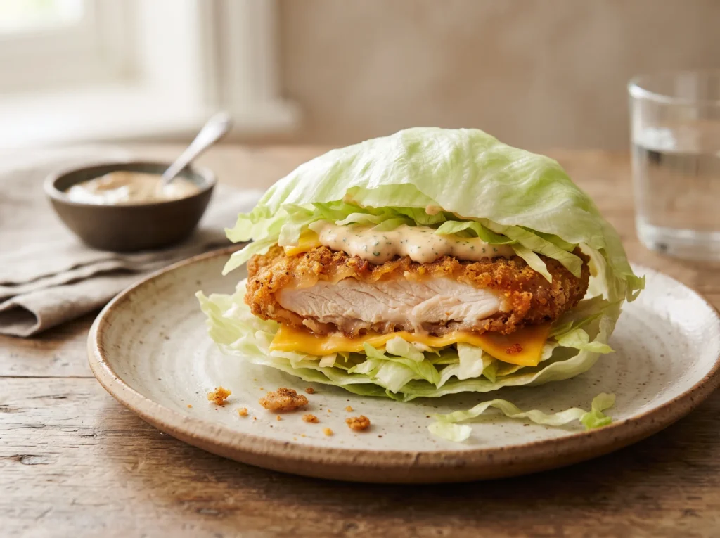zero-carb-mcchicken-with-creamy-sauce