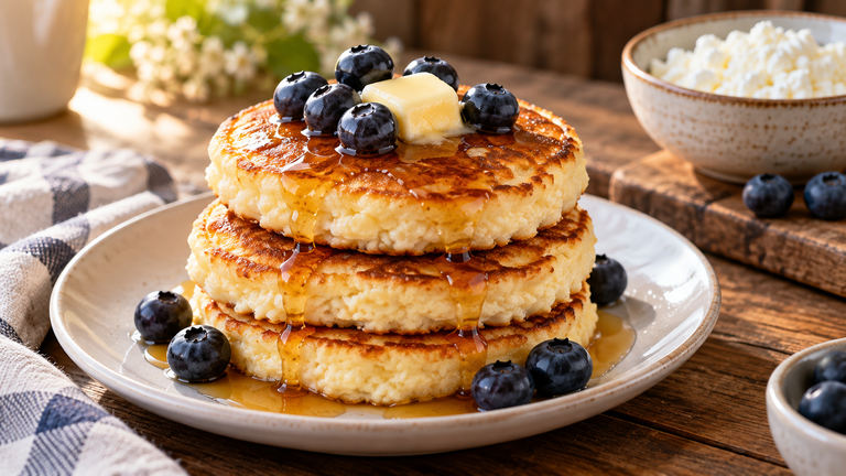 3 Ingredient Cottage Cheese Pancakes: An Easy High-Protein Breakfast